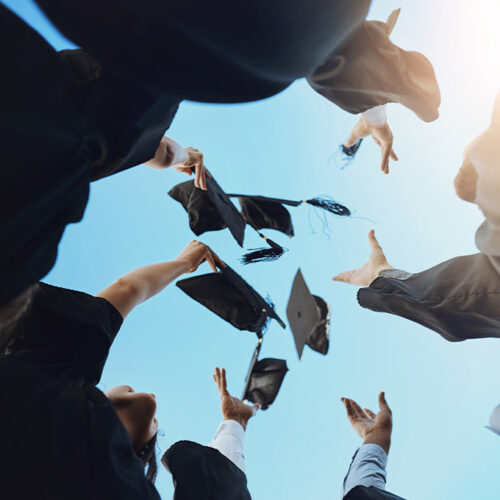 Graduation Cap Toss